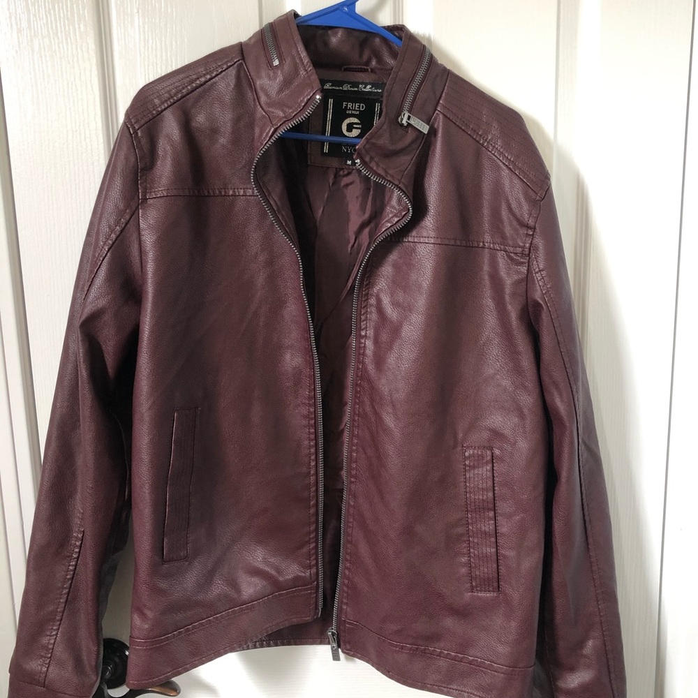 Burgundy Leather Jacket